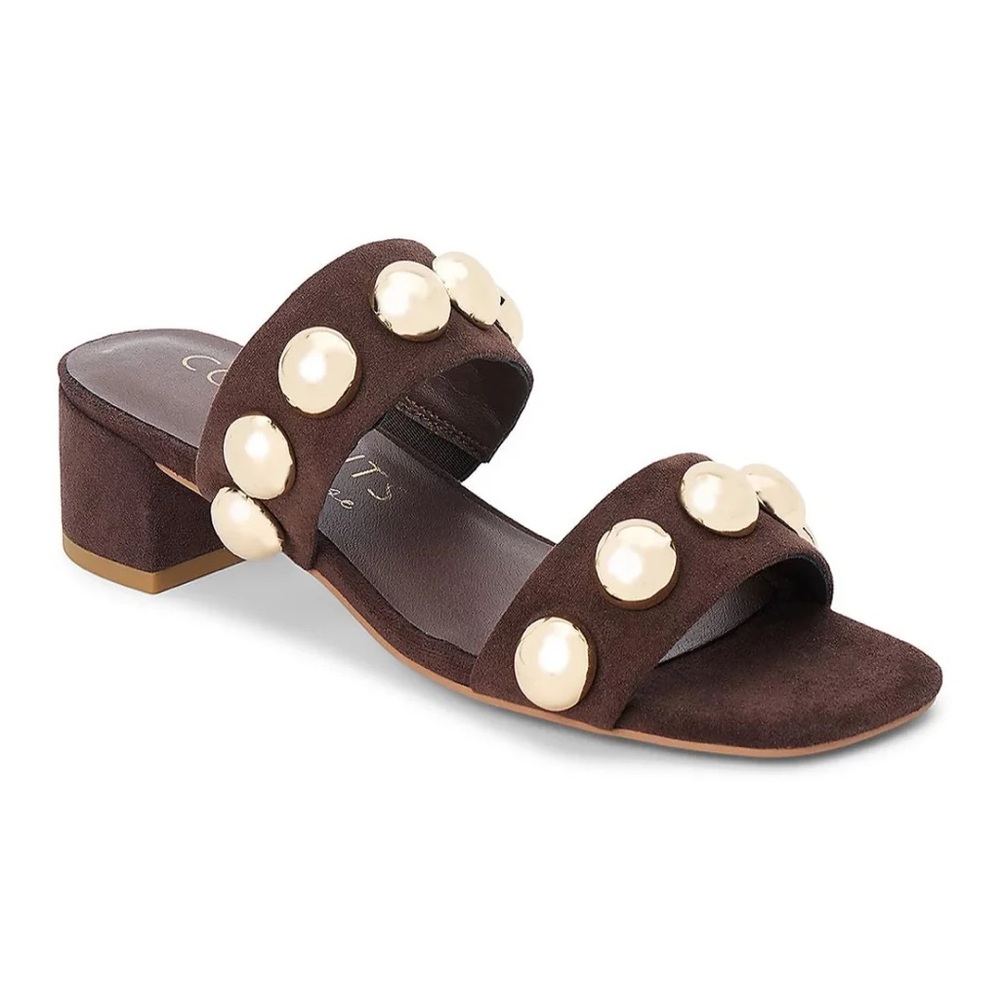 Venus Studded Sandal - Coffee